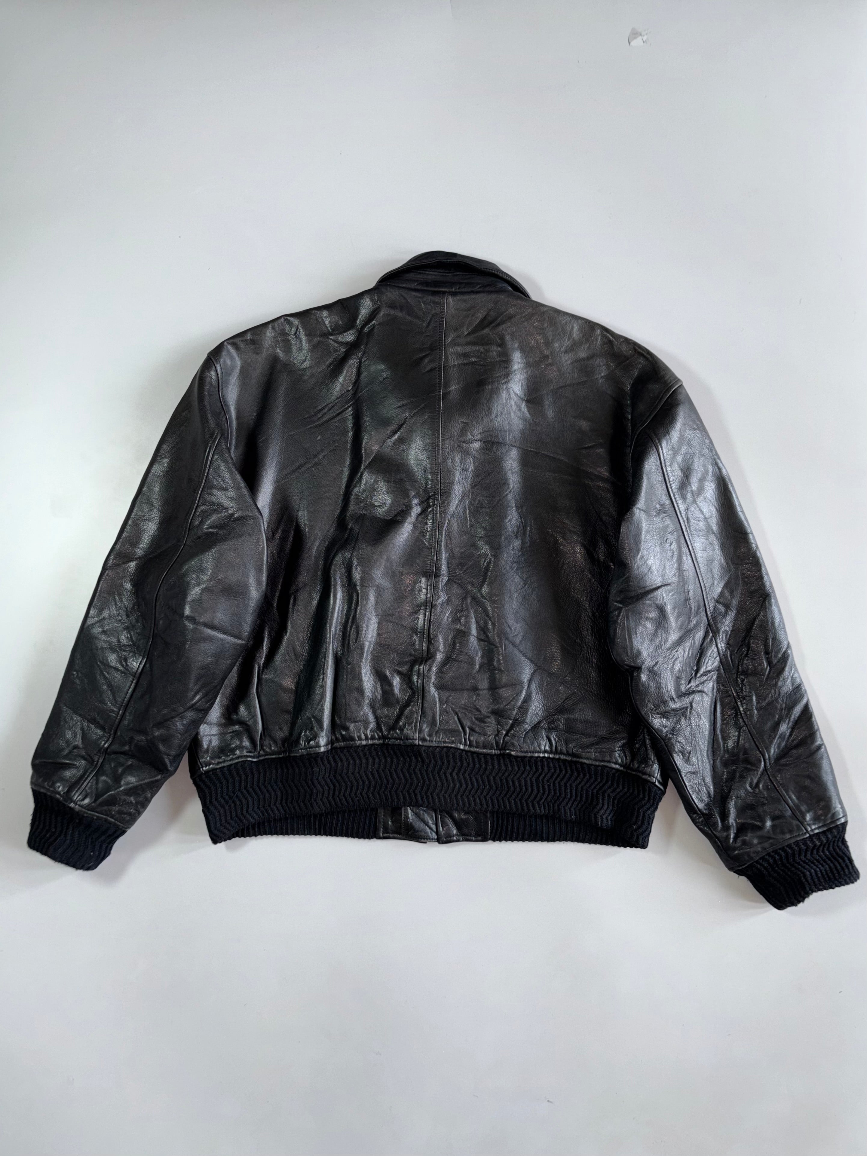 90s レザー ボンバージャケット XL old DIESEL オールド 90s Vintage Diesel | Genuine Leather Bomber Jacket (XL) – Drip