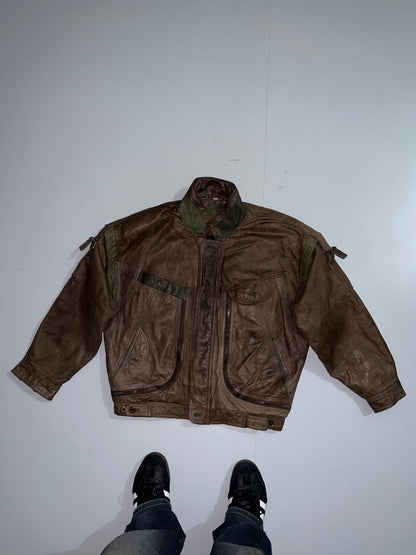 ZSuper Rare designer Original Leather Jacket (XL/2XL)