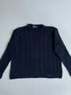 Polo Ralph Lauren Classic Cable-Knit Black Crewneck Sweater(2XL/3XL)