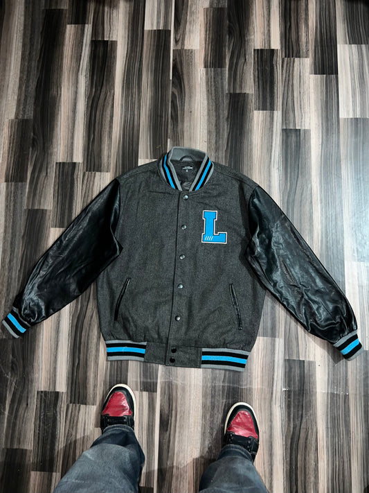 ZUltra Premium Leather Sleeve Varsity Jacket (L/XL)