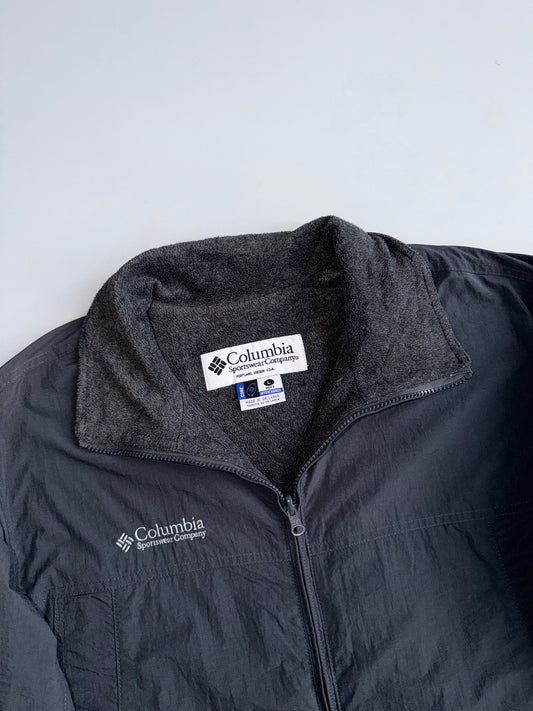 Columbia Sportswear Core Interchange Jacket | Grey Nylon Fleece Collar (XL/2XL)