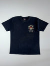 Bad to the Bone” St. Kitts & Nevis Skull Graphic Tee — Black (L)