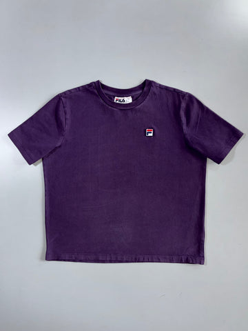 Fila | Embroidered Logo Tee | Faded Purple (M)