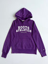 Roots Athletics | Purple Varsity Spellout Hoodie | (S)