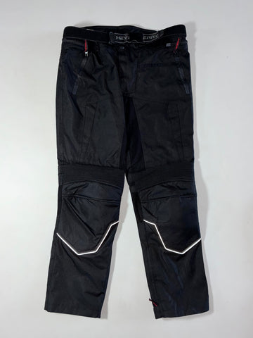 Vintage Heyberry Black Reflective Motorcycle Riding Pants Knee padded  (W:36)(L:41)