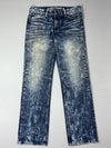Big Train | Y2K Bleach Wash Straight Jeans (W:34) (L:43)