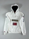 Geographical Norway White Flag Anorak Hoodie (S)
