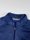 Mount Class Navy Textured Half-Zip Fleece Pullover (L)