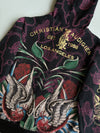 Christian Audigier Rose & Chain Print Zip-Up Hoodie Women’s (Xs)