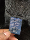 Vintage Polo Ralph Lauren Chunky Knit Crewneck Sweater – Black (XL)