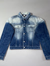 Diesel Faded Wash Cropped Denim Jacket (XS)