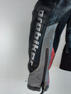 Probiker Grey & Red Accent Two-Piece Racesuit Knee Padded (Jacket Size :S/M) (W:34|L:37)