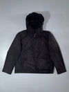 Polo Ralph Lauren Black Hooded Zip Windbreaker Jacket (XL)