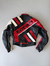 ZVintage AGV × Ducati Leather Motorcycle Jacket (Original Pure Leather) Made/Designed in Italy  (M)
