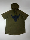 Under Armour Project Rock Hoodie — Olive Green (XL)
