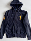 Polo Ralph Lauren | Big Pony Embroidered Zip Hoodie | Navy/Gold (M)