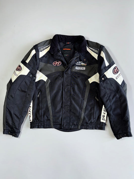 Spidi Racing “Motorsport Collection” #77 CE Armoured Textile Motorcycle Paded Jacket with Detachable Arm (XL/2XL)