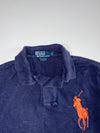 Polo Ralph Lauren Navy Long Sleeve Rugby Polo, Big Pony “Patch, Custom (S)