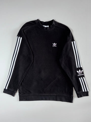 Adidas Originals 3-Stripe Sleeve Logo Sweatshirt Black (M)