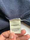 Burberry London Navy Knit Sweater with Red Knight Logo (XL)