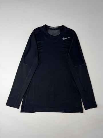 Nike Pro Dri-FIT Compression Long Sleeve Training Top – Black (L/XL)