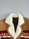 Vintage Southwestern Aztec Suede Leather Jacket (M/L)