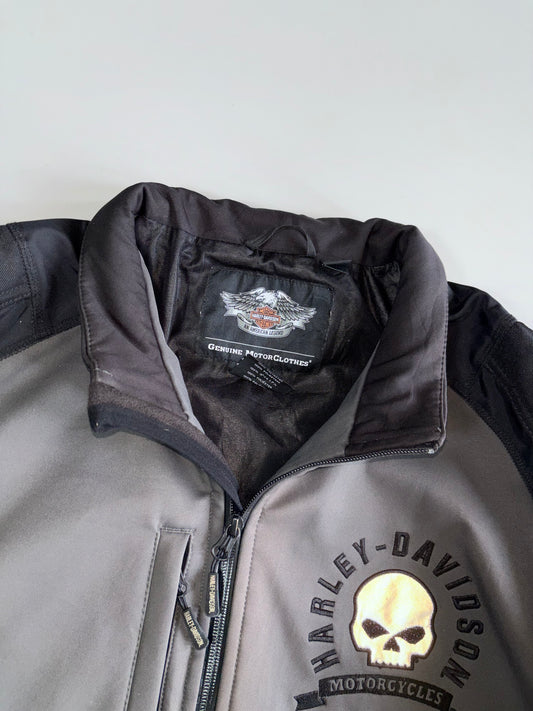 Harley-Davidson Genuine MotorClothes Willie G Skull Softshell Riding Jacket — 3M Scotchlite Reflective Logo (XL)