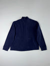 Lacoste | Navy Wool Full Zip Knit Jacket (2XL)