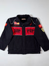 Vintage Ferrari F1 Style Black Red Embroidered Racing Jacket (XS/S)