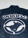 “V.H.P.G Polo Racing Jacket – Multi Patch  | Embroidered Logos | Statement Back Graphic | Rare Vintage Streetwear” (L)