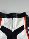 KTM Black White & Orange Genuine Leather Armoured Racing Pants Knee Padded (W:38|L:36)