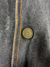 Vintage Braxton Black Denim Oversized Trucker Jacket (XL/2XL)