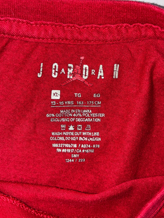 Jordan | Red Graphic Long Sleeve Tee (M)
