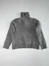 Polo Ralph Lauren Grey Collared Knit Sweater with Pony Logo – Size (XS/S)