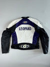 Leopard Motorsports Purple & White Leather Racer Padded (XL)