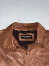 Dolce & Gabbana Leather Western Shirt (S/M)