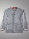 Burberry London England | Grey Icon Stripe Button-Up Cardigan | (L)