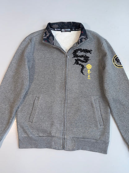 !        Big Train Japanese Dragon Zip Jacket Grey (M)