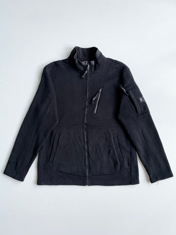 National Geographic Black Knit Fleece Zip Jacket (M)