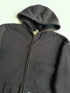 Carhartt Black Thermal-Lined Zip-Up Hoodie (2XL)