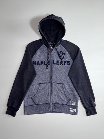 Roots Athletics x NHL Toronto Maple Leafs Full Zip Hoodie  Grey/Navy (L)