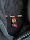 Oniarai Japanese Streetwear Black Red Kanji Graphic Hoodie – (L)