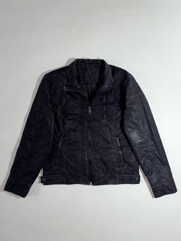Calvin Klein Jeans CK One Padded Moto Jacket – Washed Black Women’s (XL)