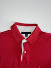 Tommy Hilfiger Striped-Placket Polo – Red (2XL)