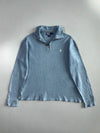 Polo Ralph Lauren | Quarter-Zip Ribbed Pullover | Light Blue (XL)