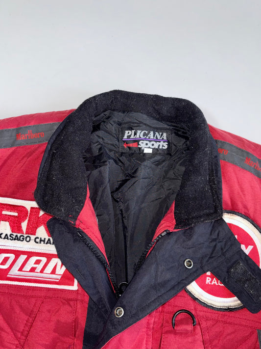 Vintage 90s Benetton Formula 1 Racing Team Marlboro Bomber Jacket (S/M)