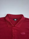 The North Face Performance Polo Shirt | Tonal Logo | Burgundy (L)
