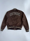 Vintage Chevignon Pure Suede Leather Varsity Jacket RARE (L/XL)