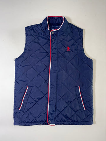 U.S. Polo Assn. Diamond Quilted Puffer Vest – Navy (M)