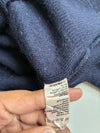 Vintage 80s Lacoste Navy V-Neck Wool Sweater – Made in France (M/L)